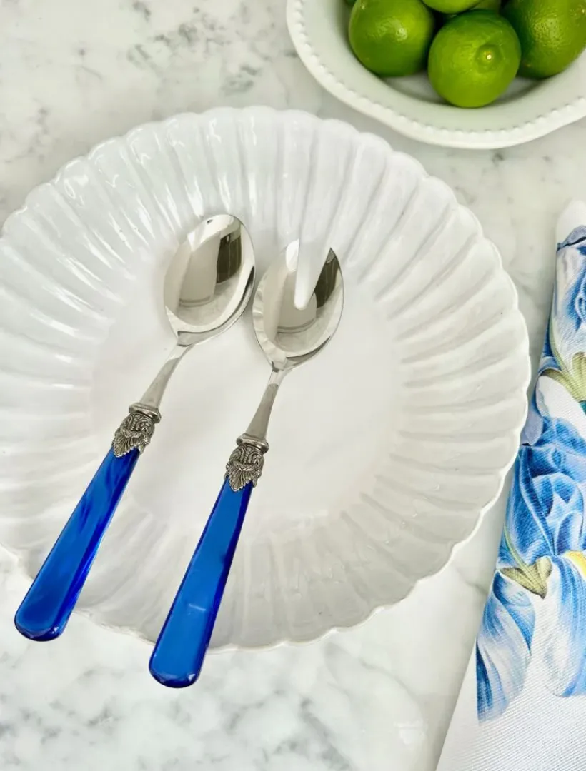 Cutlery & Servers*Zjoosh Verona 2 Piece Salad Server Blue