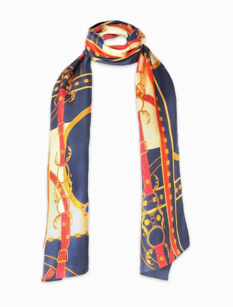 Fashion Scarves|Scarves*Zjoosh Vintage Belt Silk Scarf
