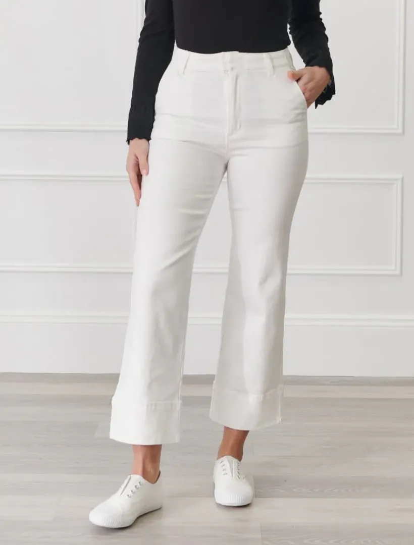 Pants*Zjoosh Wanda Denim Pant White