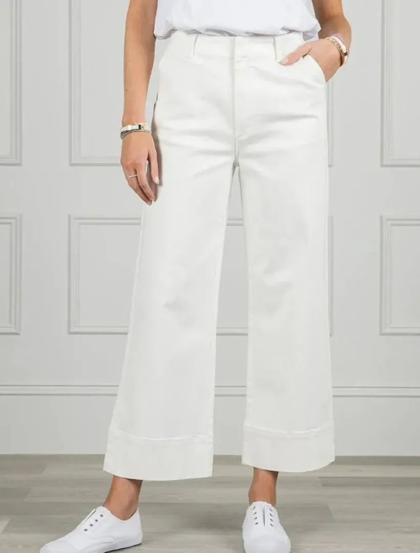 Pants*Zjoosh Wanda Denim Pant White