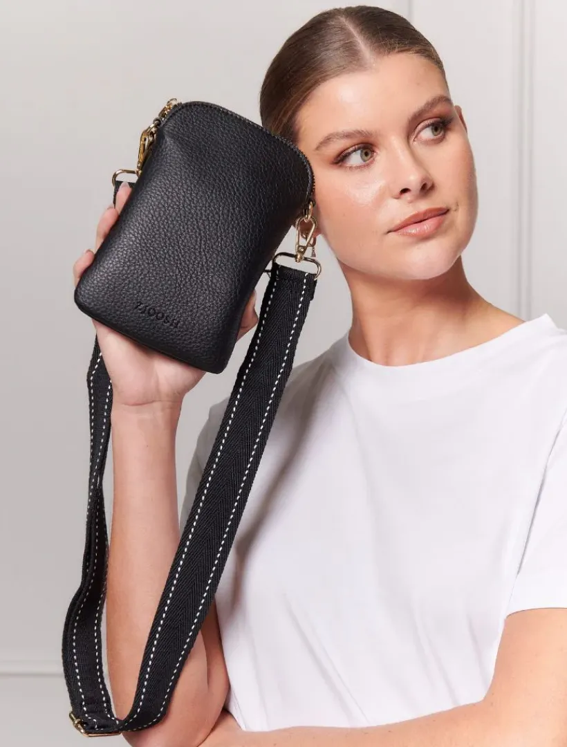 Travel And Cosmetic Bags|Travel & Cosmetic Bags*Zjoosh Wanderer Cross Body Bag Black