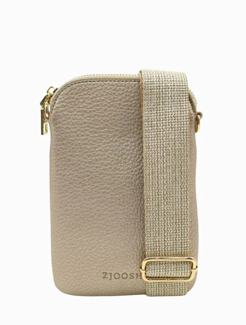 Travel And Cosmetic Bags|Travel & Cosmetic Bags*Zjoosh Wanderer Cross Body Bag Gold