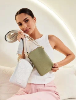 Travel And Cosmetic Bags|Travel & Cosmetic Bags*Zjoosh Wanderer Cross Body Bag Silver