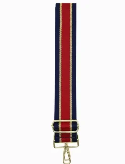 Bag Straps|Bag Straps*Zjoosh Webbing Bag Strap Navy Gold Red