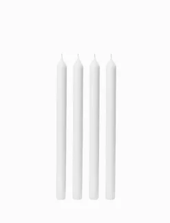 Unscented Candles*3rd Party Other White 30cm Dinner Candle (Pack of 4)