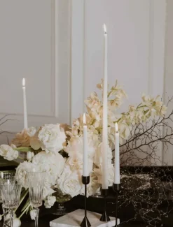 Unscented Candles*3rd Party Other White 30cm Dinner Candle (Pack of 4)