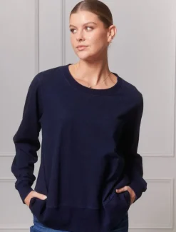 Loungewear|Knits And Jumpers*Zjoosh Classic Sweatshirt Indigo